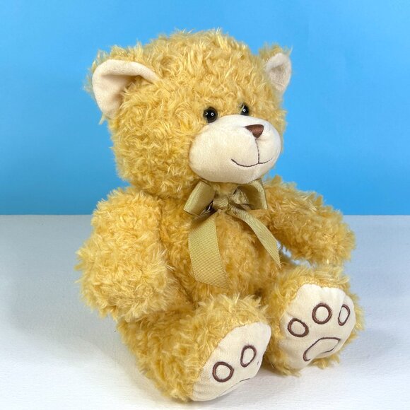 Hug Fun Tan Teddy‎ Bear Lovey 13" Plush Stuffed Animal Toy - Picture 2 of 5